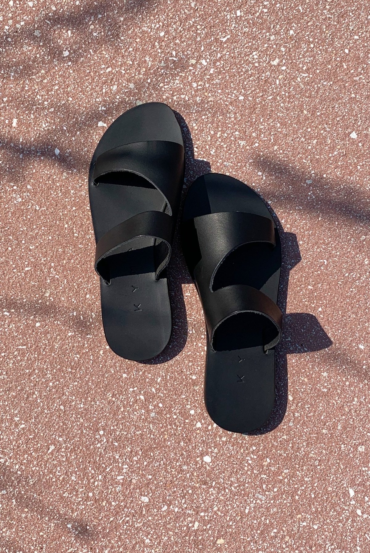 Lesvos Cutout Slip On Sandals - Black - Image 1 of 4