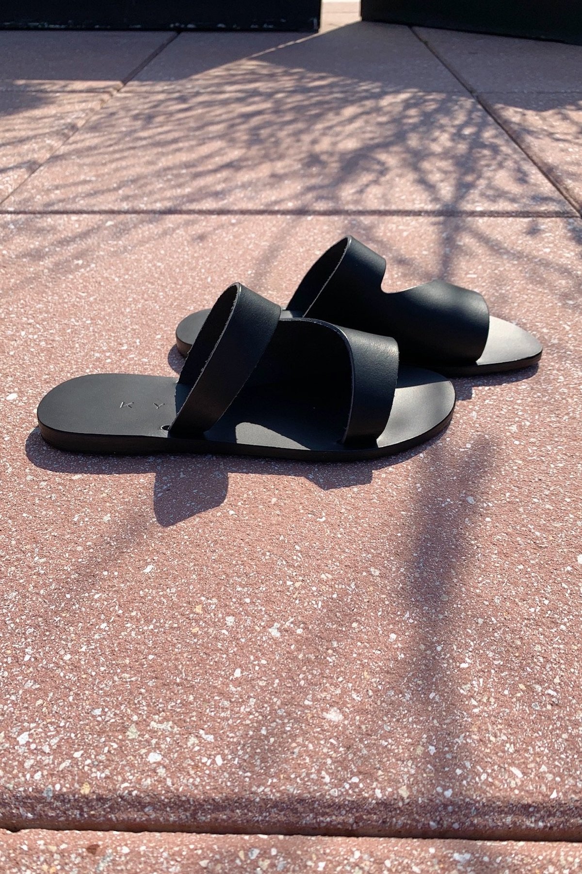 Lesvos Cutout Slip On Sandals - Black - Image 4 of 4