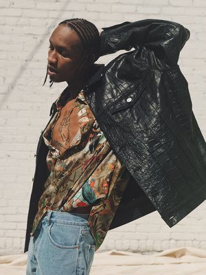 martine rose leather jacket