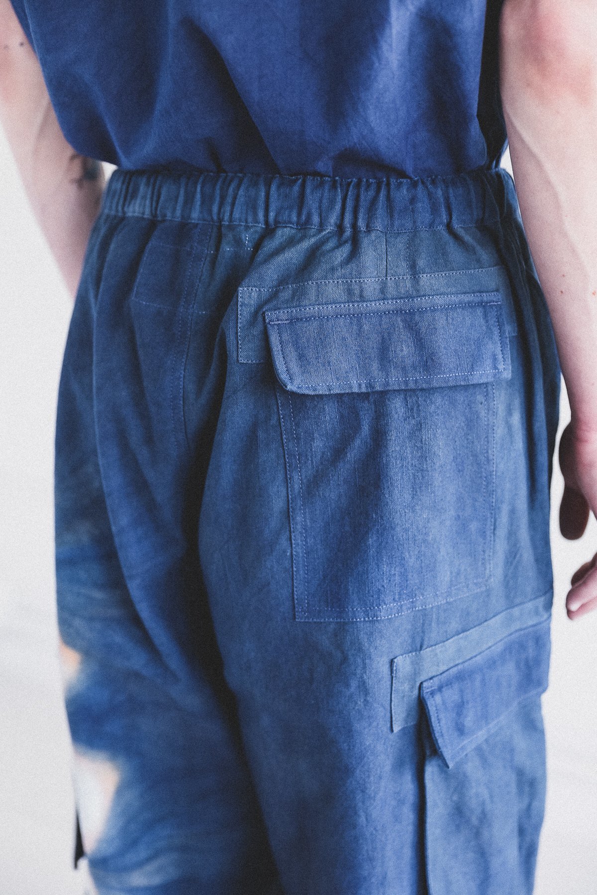 STORY mfg. Peace Pants - Indigo/Pink Lunar Clamp Dye - Image 5 of 7