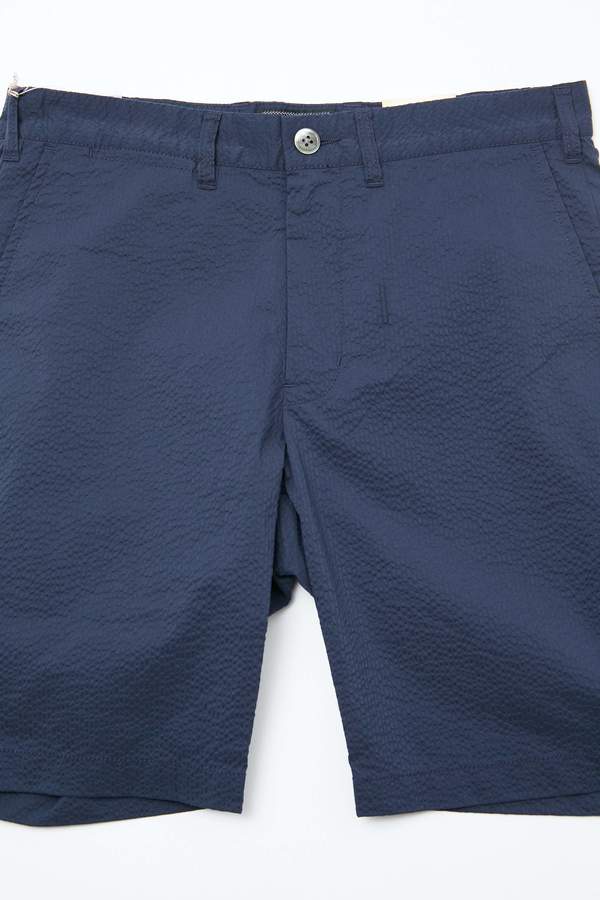 Beams Plus Ivy Coolmax Seersucker Shorts - Navy Beams Plus Ivy Coolmax Seersucker Shorts - Navy