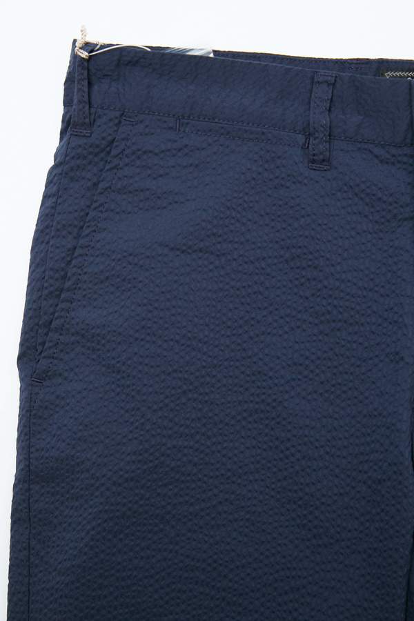 Beams Plus Ivy Coolmax Seersucker Shorts - Navy Beams Plus Ivy Coolmax Seersucker Shorts - Navy