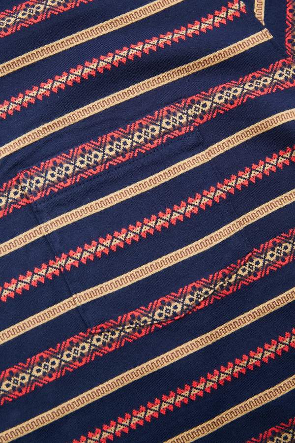 Beams Plus Pocket Tee - Jacquard Stripe/Navy Beams Plus Pocket Tee - Jacquard Stripe/Navy