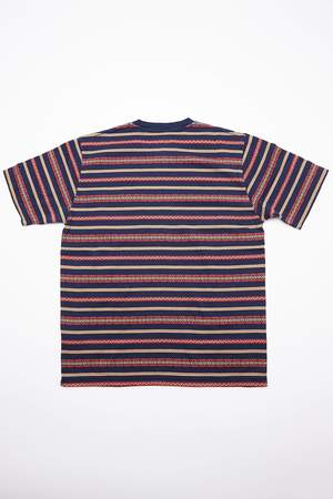 Beams Plus Pocket Tee - Jacquard Stripe/Navy Beams Plus Pocket Tee - Jacquard Stripe/Navy