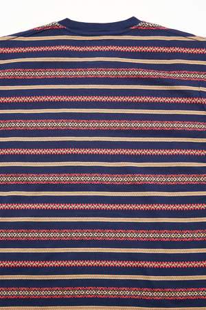 Beams Plus Pocket Tee - Jacquard Stripe/Navy Beams Plus Pocket Tee - Jacquard Stripe/Navy