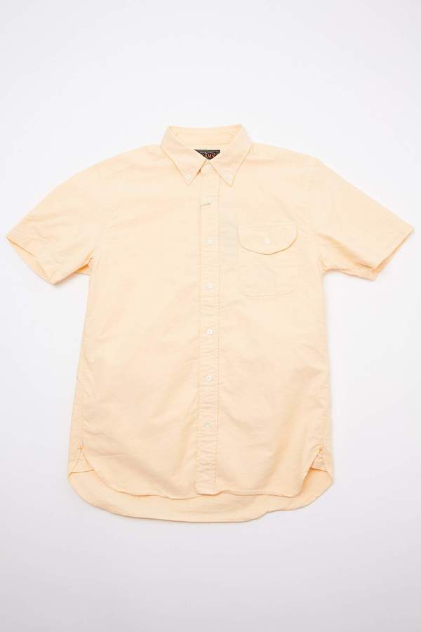 Beams Plus Short Sleeve B.D. Oxford Shirt - Yellow Beams Plus Short Sleeve B.D. Oxford Shirt - Yellow