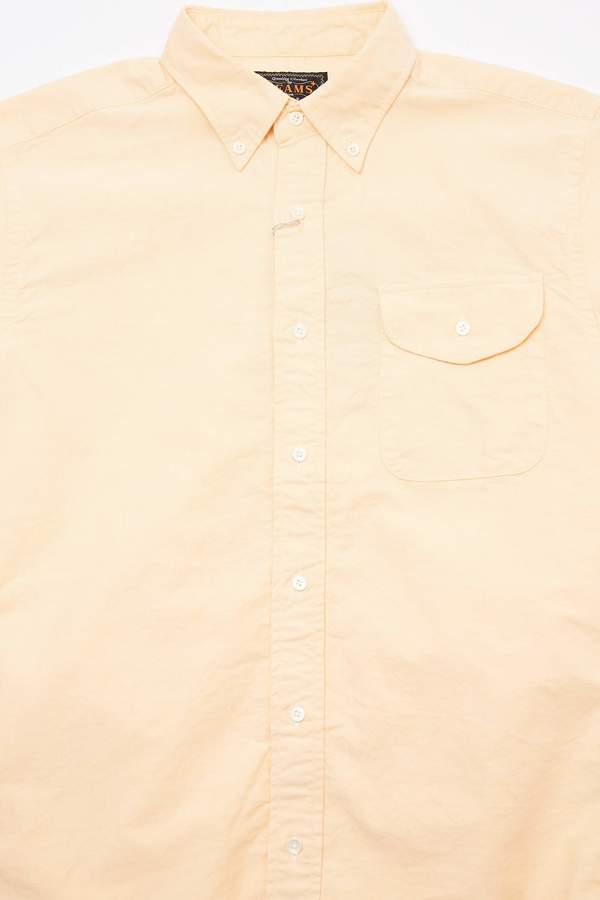 Beams Plus Short Sleeve B.D. Oxford Shirt - Yellow Beams Plus Short Sleeve B.D. Oxford Shirt - Yellow