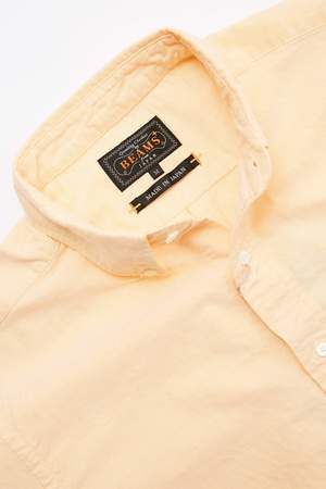 Beams Plus Short Sleeve B.D. Oxford Shirt - Yellow Beams Plus Short Sleeve B.D. Oxford Shirt - Yellow