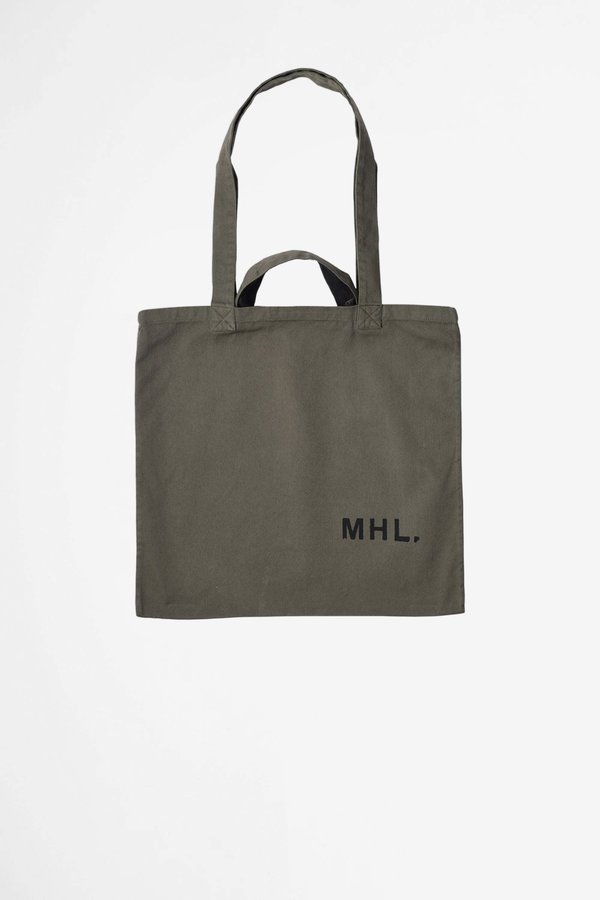 Margaret Howell light cotton drill Shopper - olive | Garmentory