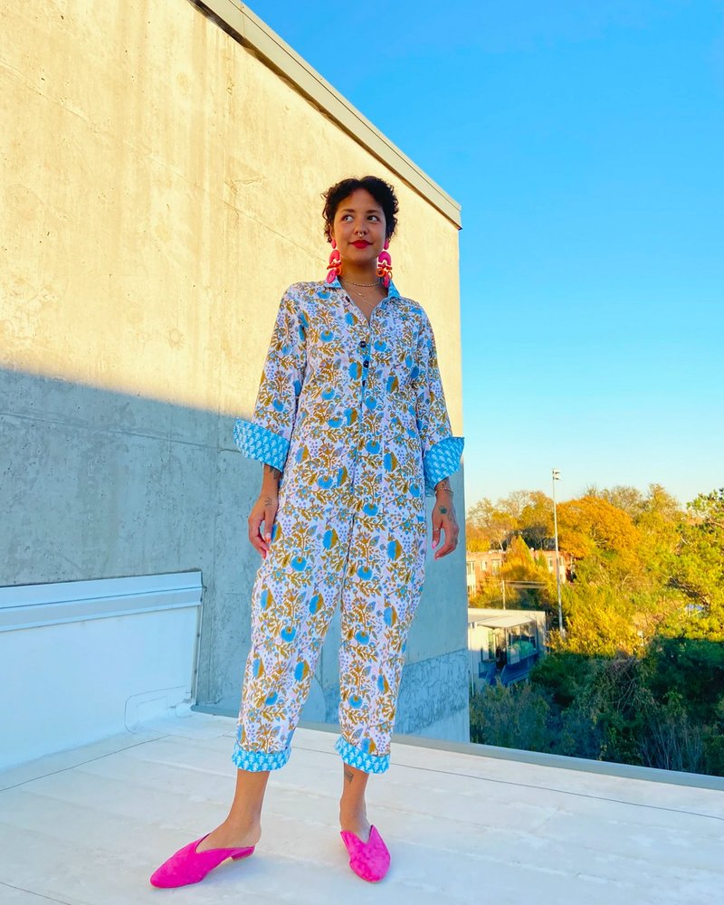 【新品・未使用】SZ Blockprints Jumpsuit　※根岸さん着用 新品・未使用】SZ Blockprints Jumpsuit ※根岸さん着用 - メルカリ