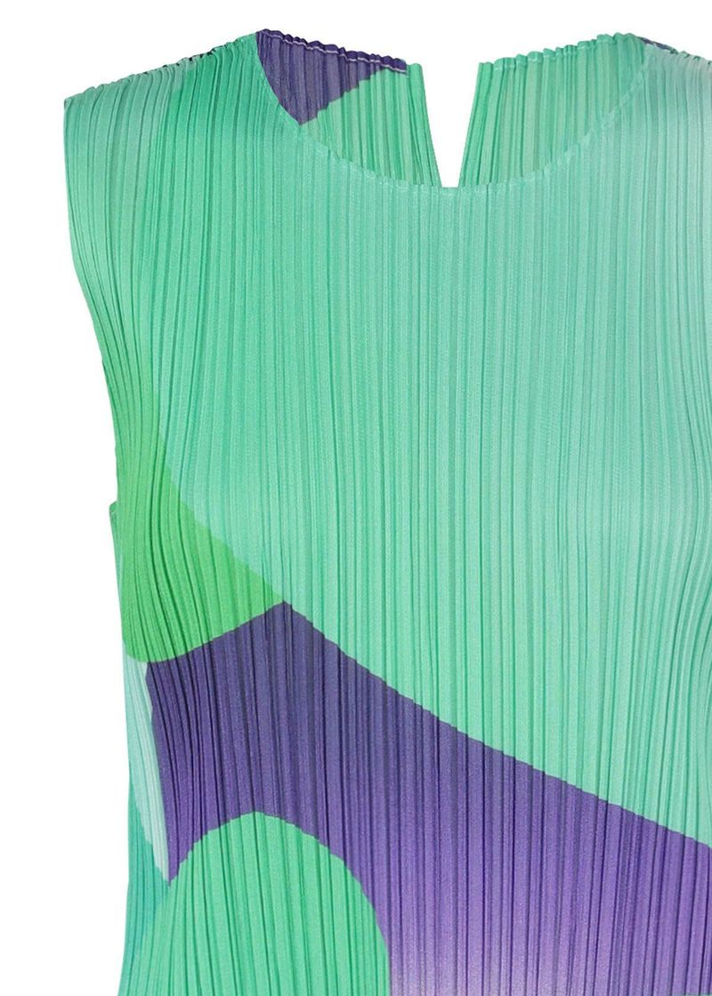 Pleats Please by Issey Miyake Flower Yawn Dress - Yellow