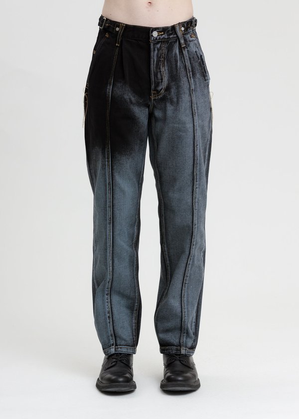 Feng Chen Wang 2024SS ワイドジーンズ バギーデニム M Feng Chen Wang 2024SS ワイドジーンズ バギーデニム M Feng Chen Wang