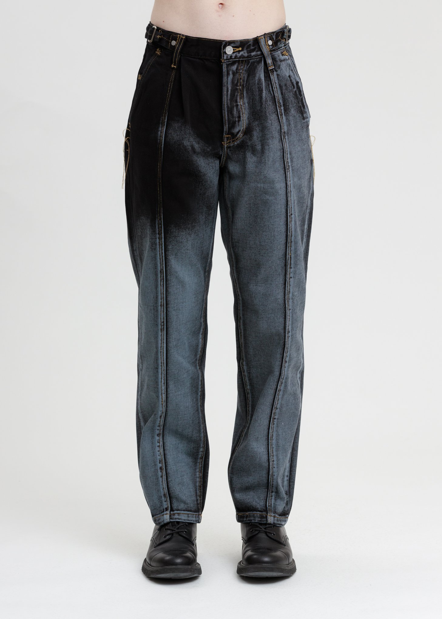 Feng Chen Wang Levi's Edition Denim Twill Straight Loose Jeans