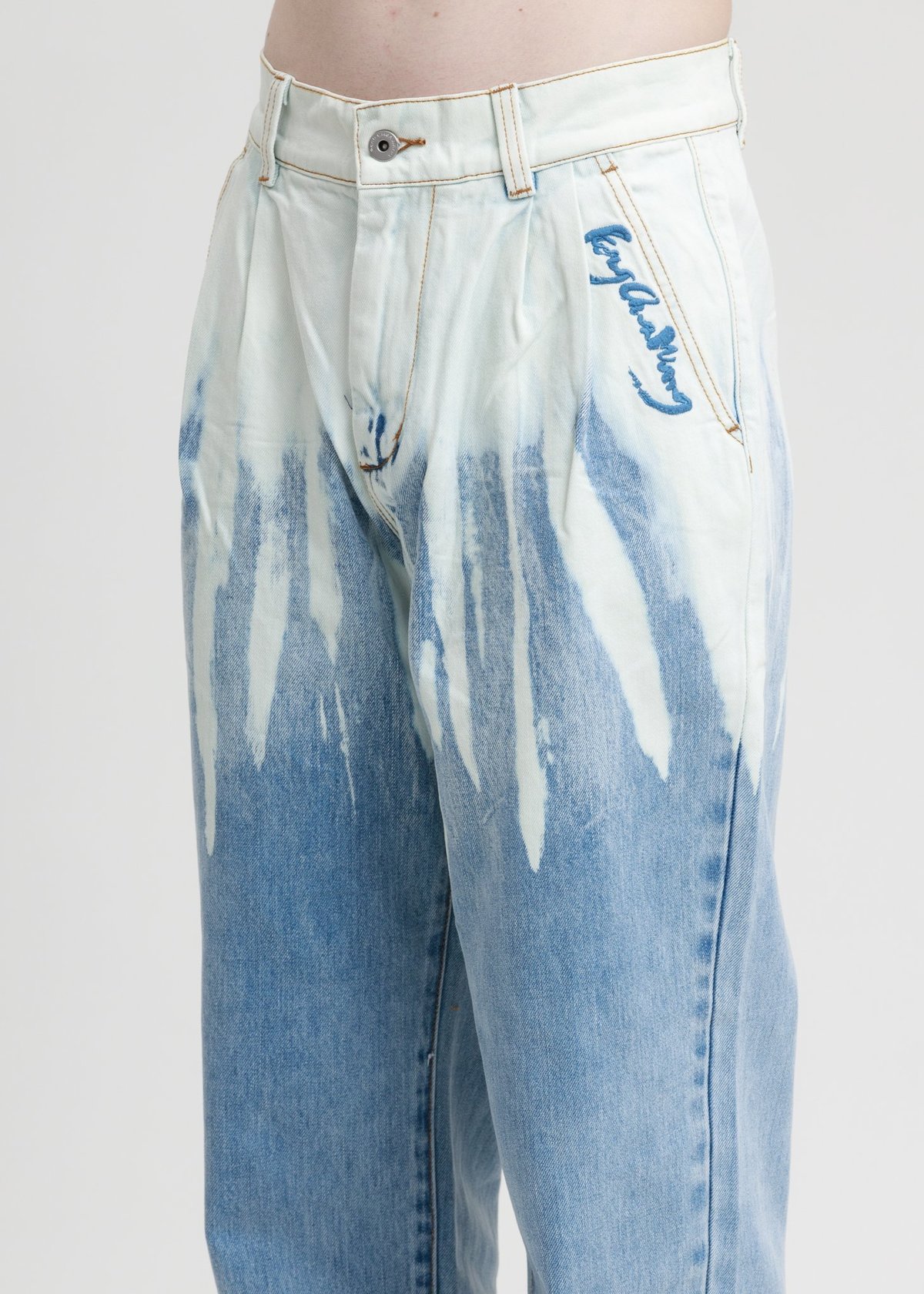 Feng Chen Wang Jeans Blue Denim Washed Garmentory