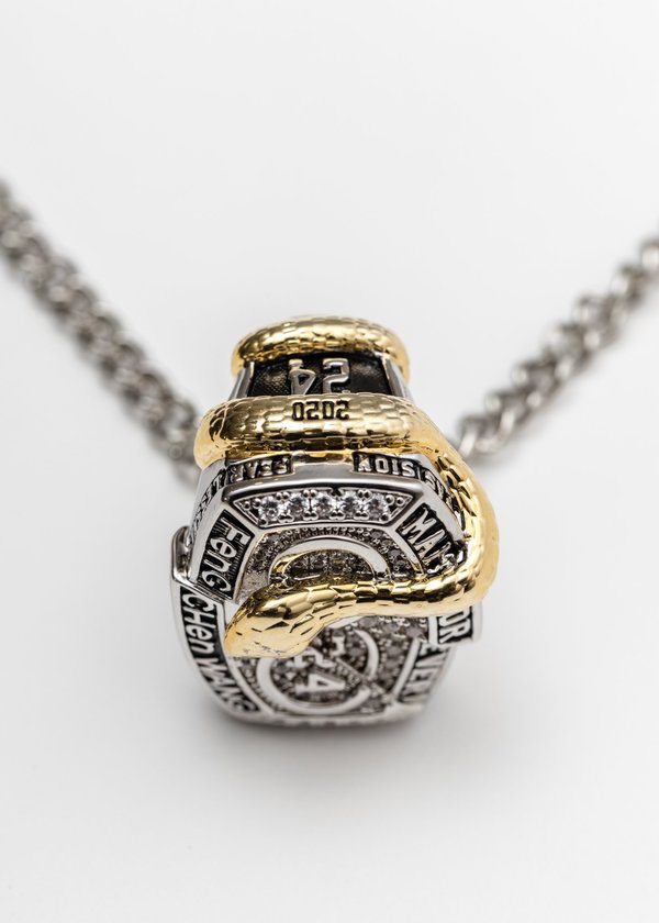 Feng Chen Wang コービー Steel Ring Necklace Feng Chen Wang Steel Ring Necklace - Silver | Garmentory