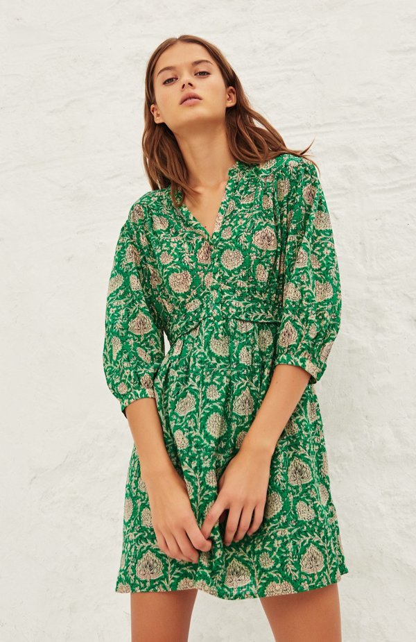 ba&sh green cut out dress Green Ariana Dress – Easy Clothes North America main image 1