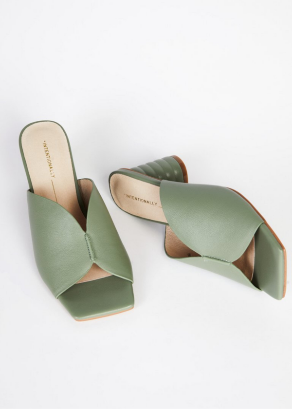 "INTENTIONALLY __________." Kamika Sandals - Sage "INTENTIONALLY __________." Kamika Sandals - Sage