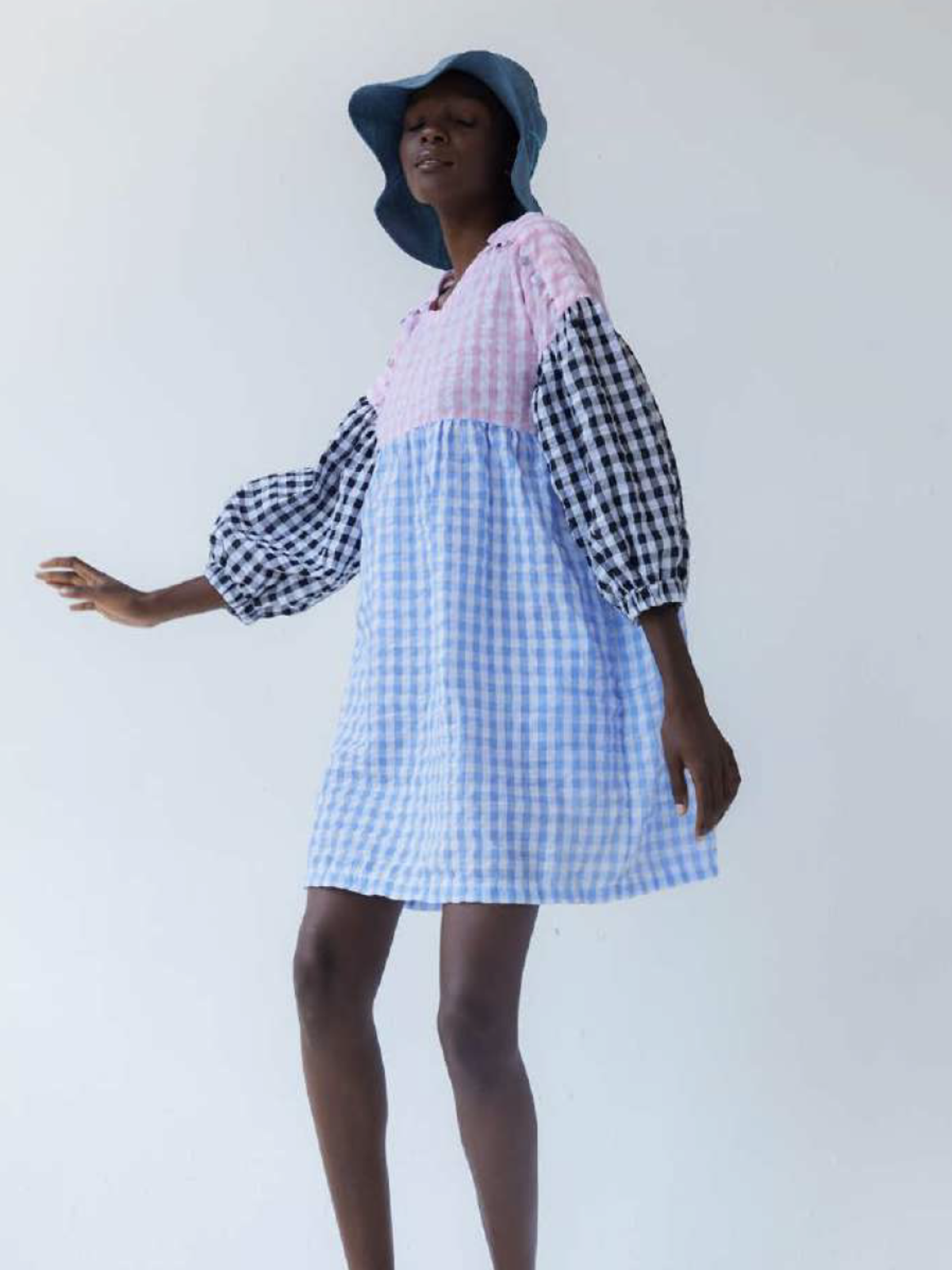 Tach Clothing Catarina Dress Blue/Black/Purple Garmentory