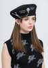 C2H4 Badged Beret - BLACK - Thumbnail 1