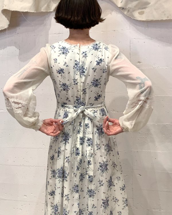 Vintage Gunne Sax Flowing Dress - floral | Garmentory
