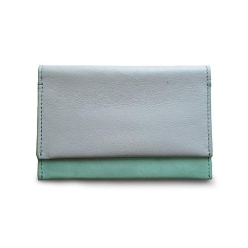Eayrslee Henry Leather Wallet in Light Blue Eayrslee Henry Leather Wallet in Light Blue