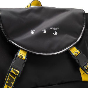 OFF-WHITE Industrial logo print backpack - Black | Garmentory display picture 2