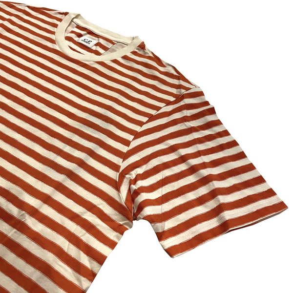 C.P. COMPANY Makò Jersey Garment Dyed Striped T-Shirt | Garmentory