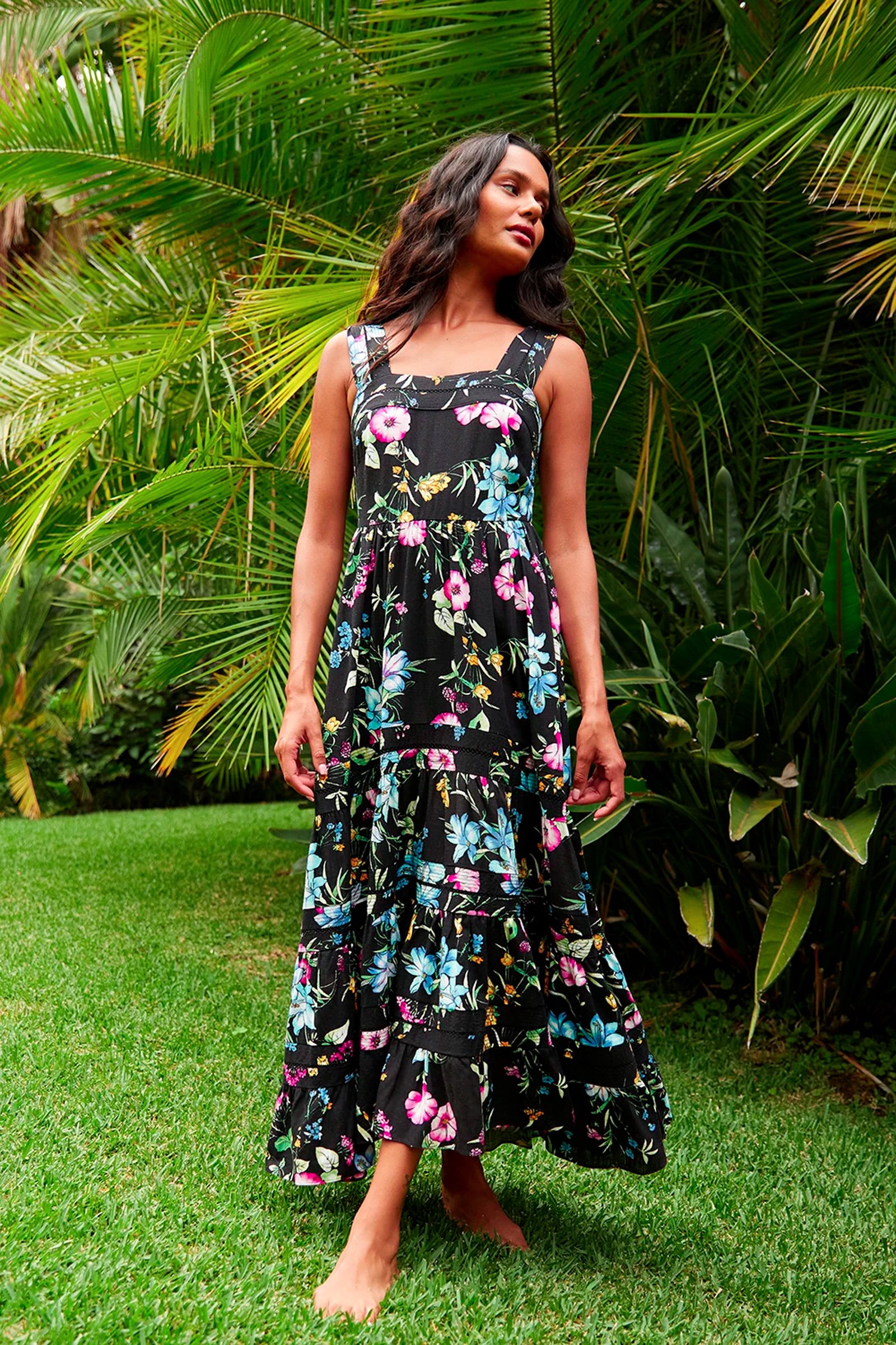 Misa Aurelia Dress in Flora Allover | Garmentory