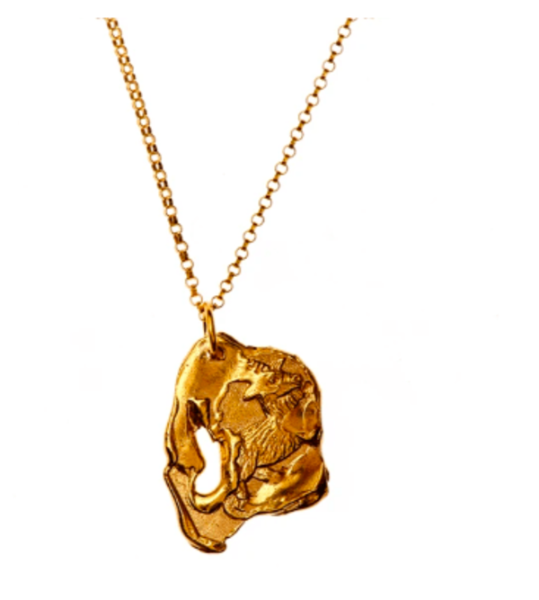 Alighieri Goat Necklace - 24ct gold plated 