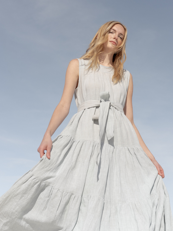 chinese dress ladies Voluminous Tiered Maxi Dress main image 1