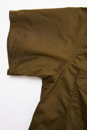 Beams Plus Short Sleeve Work Twill Shirt - Olive Beams Plus Short Sleeve Work Twill Shirt - Olive