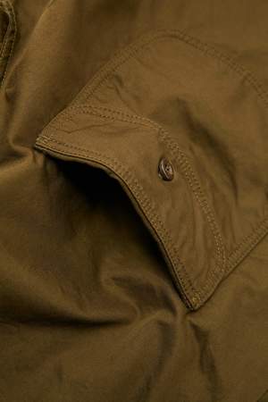 Beams Plus Short Sleeve Work Twill Shirt - Olive Beams Plus Short Sleeve Work Twill Shirt - Olive