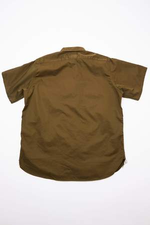 Beams Plus Short Sleeve Work Twill Shirt - Olive Beams Plus Short Sleeve Work Twill Shirt - Olive