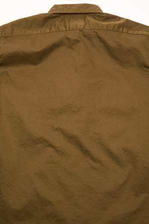 Beams Plus Short Sleeve Work Twill Shirt - Olive Beams Plus Short Sleeve Work Twill Shirt - Olive