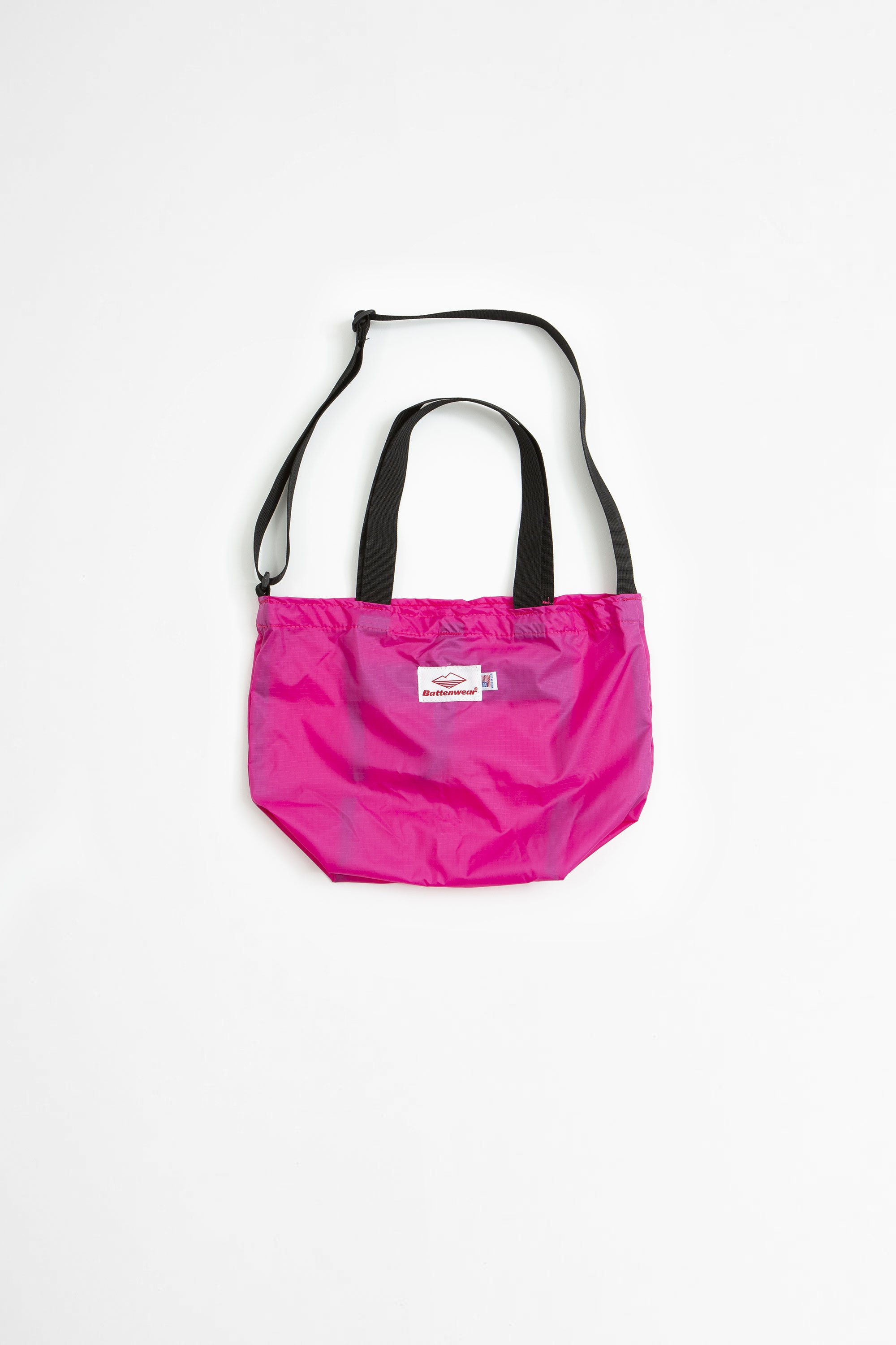 Battenwear Mini Packable Tote - Fuchsia/Black | Garmentory