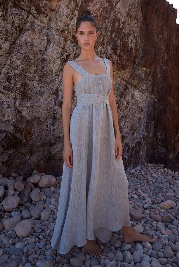 chinese dress ladies HELWAN linen dress  Le Kasha