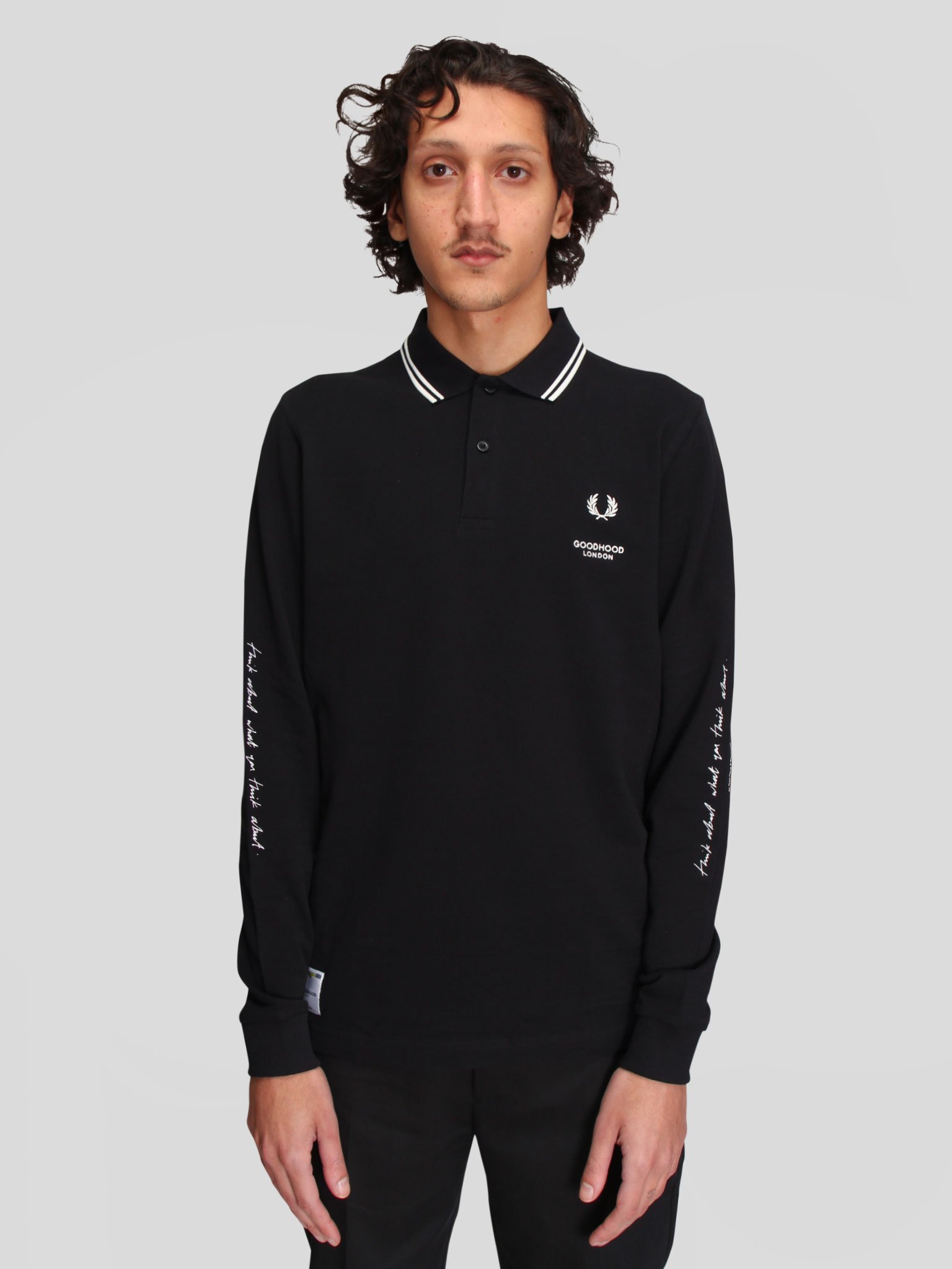 む*ん様 【別注Fred Perry x Goodhood】ポロシャツ 長袖Mサ Goodhood x Fred Perry Printed LS Polo Shirt | Garmentory