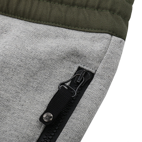 {ie WOVEN WAISTBAND SWEATPANT HEATHER GREY / OLIVE {ie WOVEN WAISTBAND SWEATPANT HEATHER GREY / OLIVE