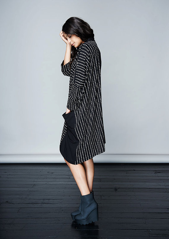 Komana Oversized Dot Jacket Komana Oversized Dot Jacket