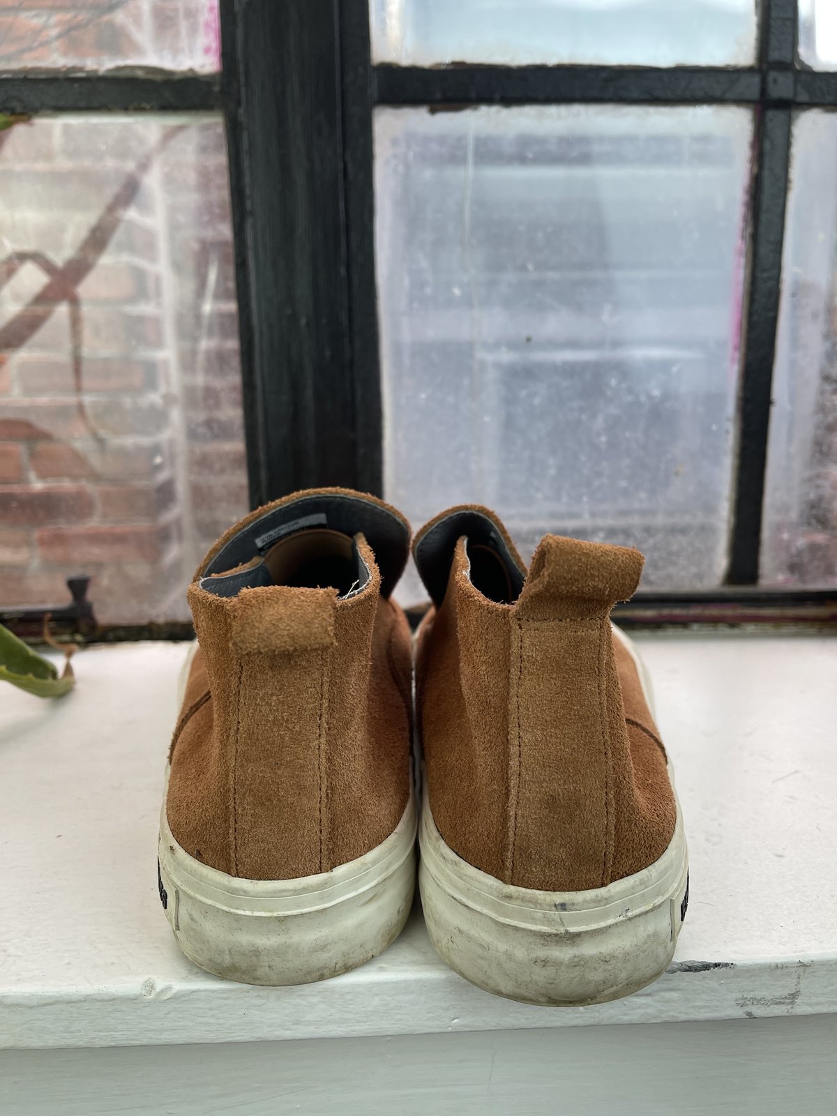 pre-loved] Seavees Suede High Top Sneaker - Cognac | Garmentory