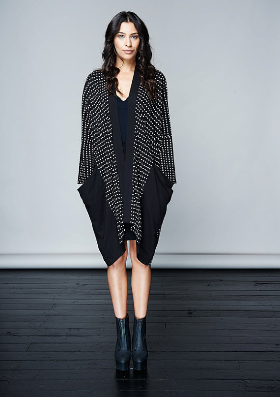 Komana Oversized Dot Jacket Komana Oversized Dot Jacket