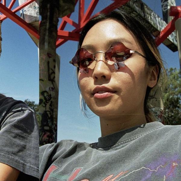 Crap Eyewear The Fun Guy Sunglasses - Brushed Silver/Red  display picture 1