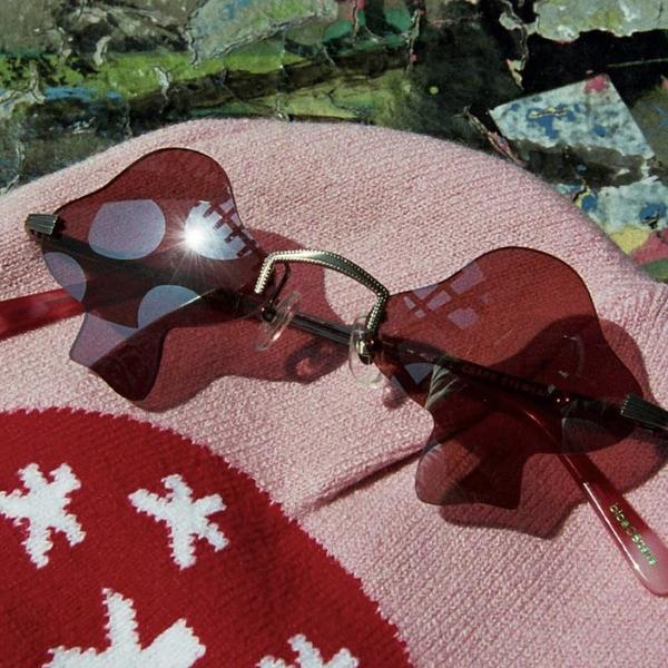 Crap Eyewear The Fun Guy Sunglasses - Brushed Silver/Red  display picture 3