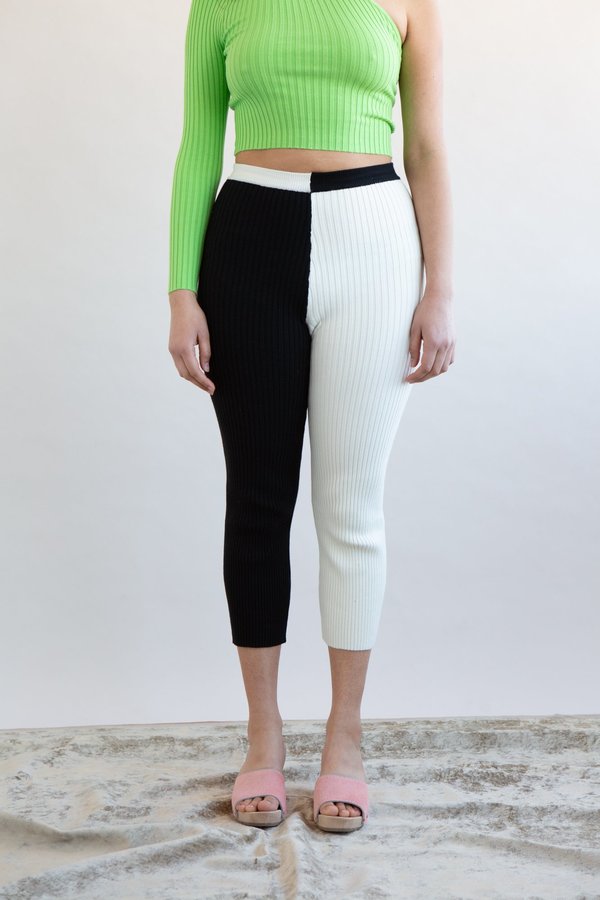 Giu Giu Yin Yang Nonna Pants - Black/White | Garmentory