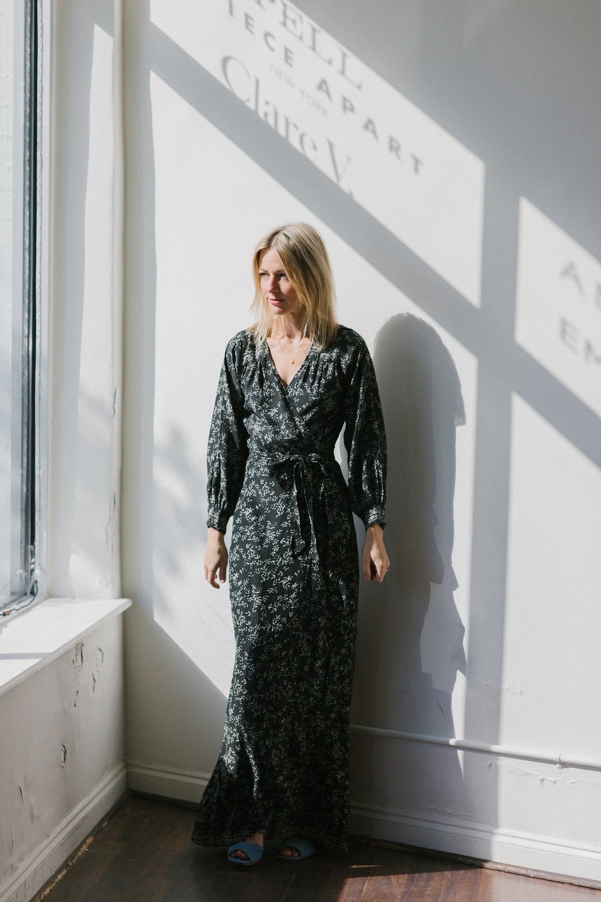 Natalie Martin Kate Long Sleeve Dress - Bamboo Black | Garmentory