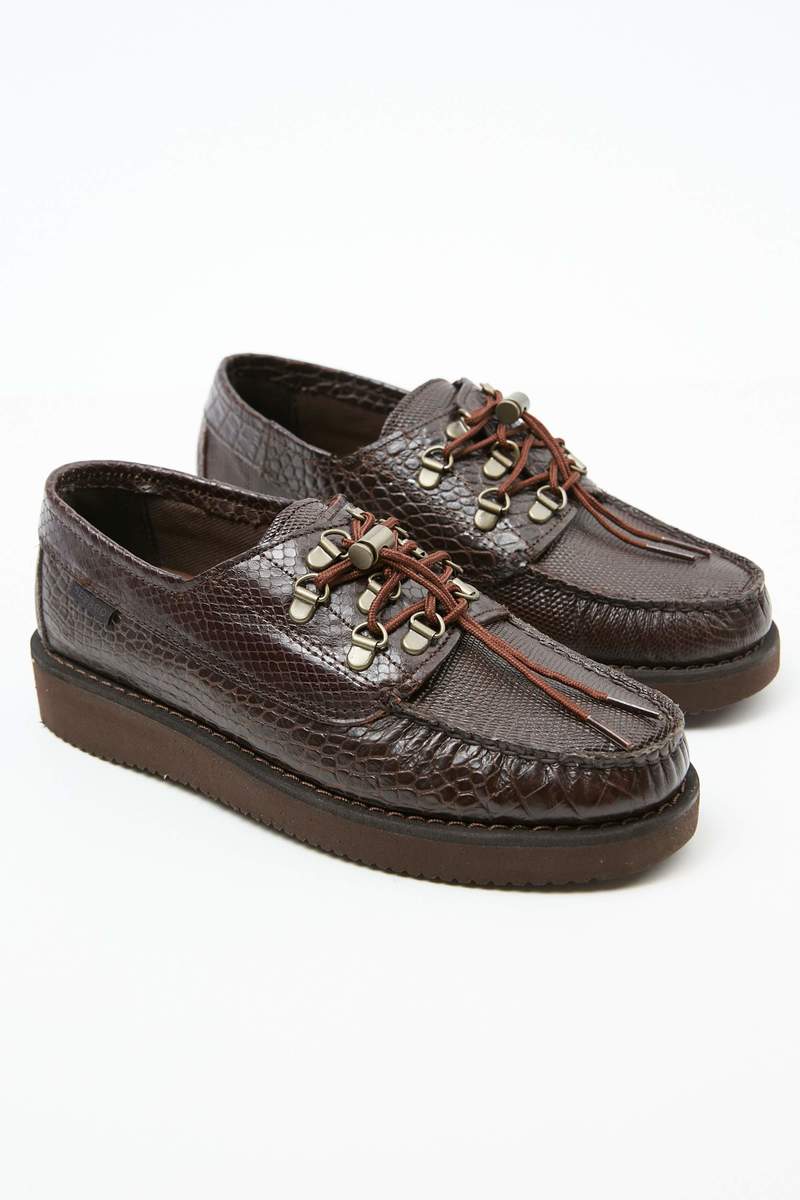 Engineered Garments x Sebago Men's Overlap Exotic shoes - Dark