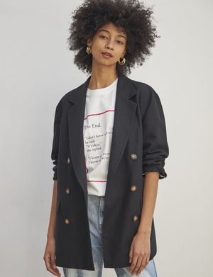 Maison De Ines THE END MOOD T-SHIRT - white Maison De Ines THE END MOOD T-SHIRT - white