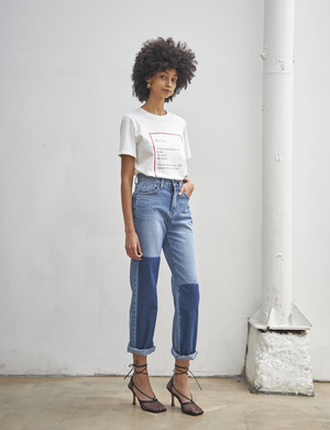 Maison De Ines THE END MOOD T-SHIRT - white Maison De Ines THE END MOOD T-SHIRT - white