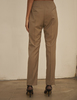 Maison De Ines SUMMER STRAIGHT SLACKS PANTS - Khaki Beige - Thumbnail 6