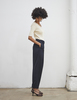 Maison De Ines SUMMER STRAIGHT SLACKS pants - navy - Thumbnail 2